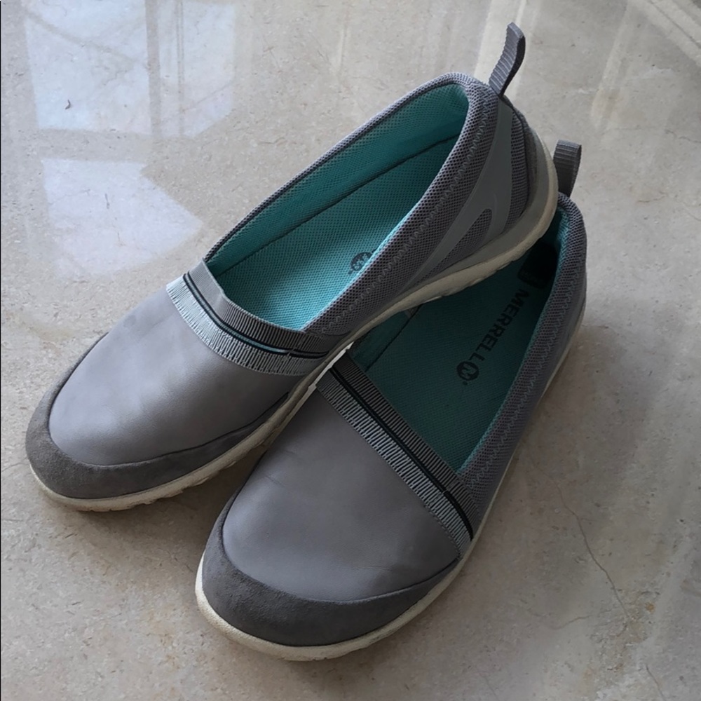 MERRELL- Two Tone Gray Slip On- Size 7